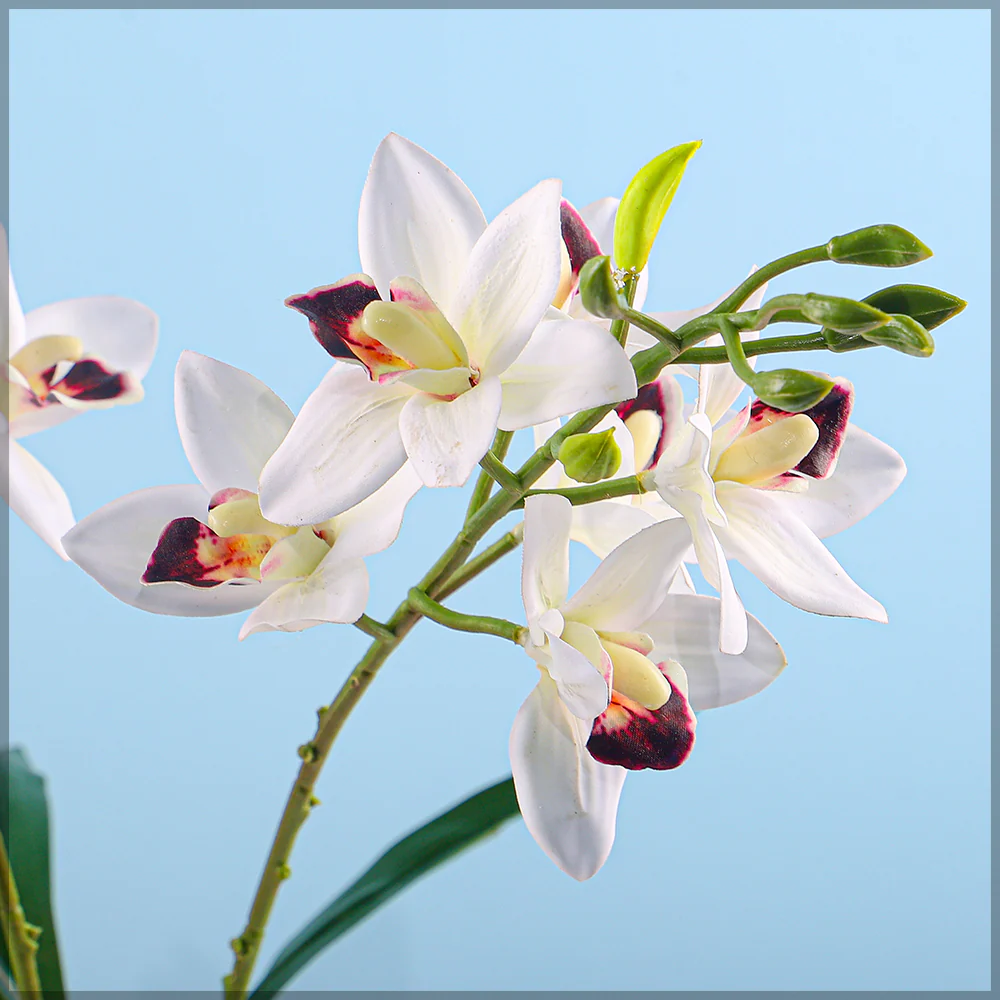 Artificial Cymbidium Orchid Plant - Image 4