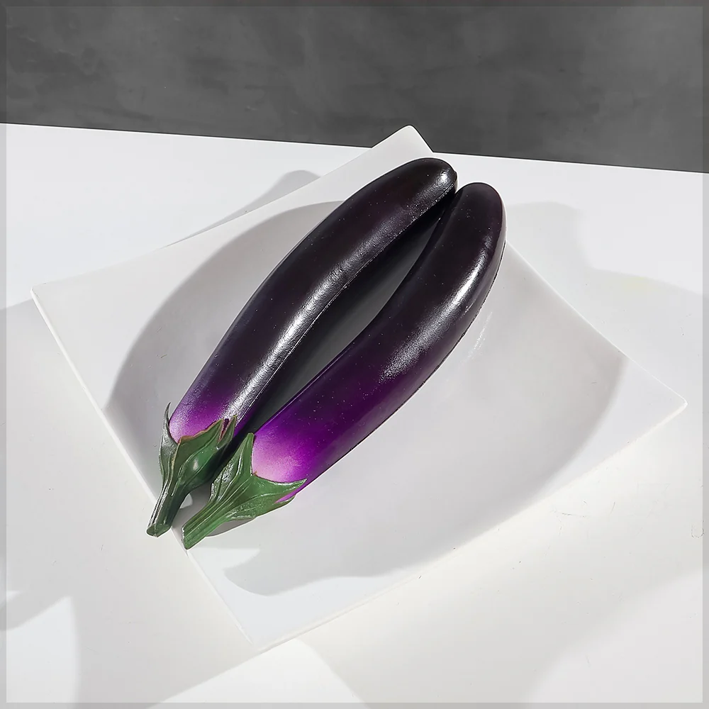 Single Piece Artificial Decorative Eggplant