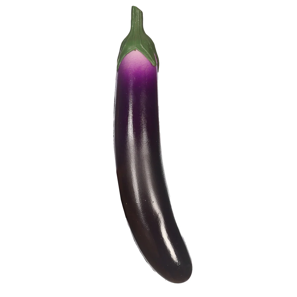 Single Piece Artificial Decorative Eggplant - Image 3
