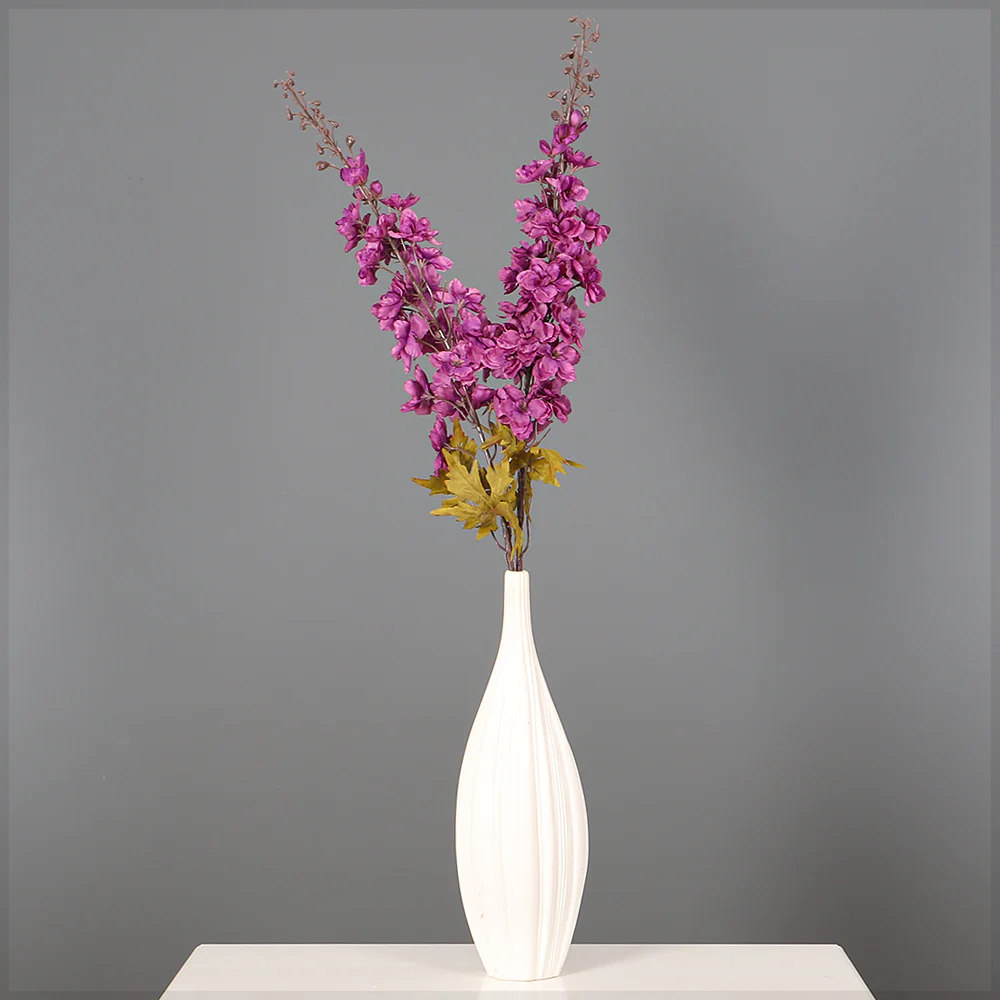 Single Stem Artificial Delphinium Flower without Vase