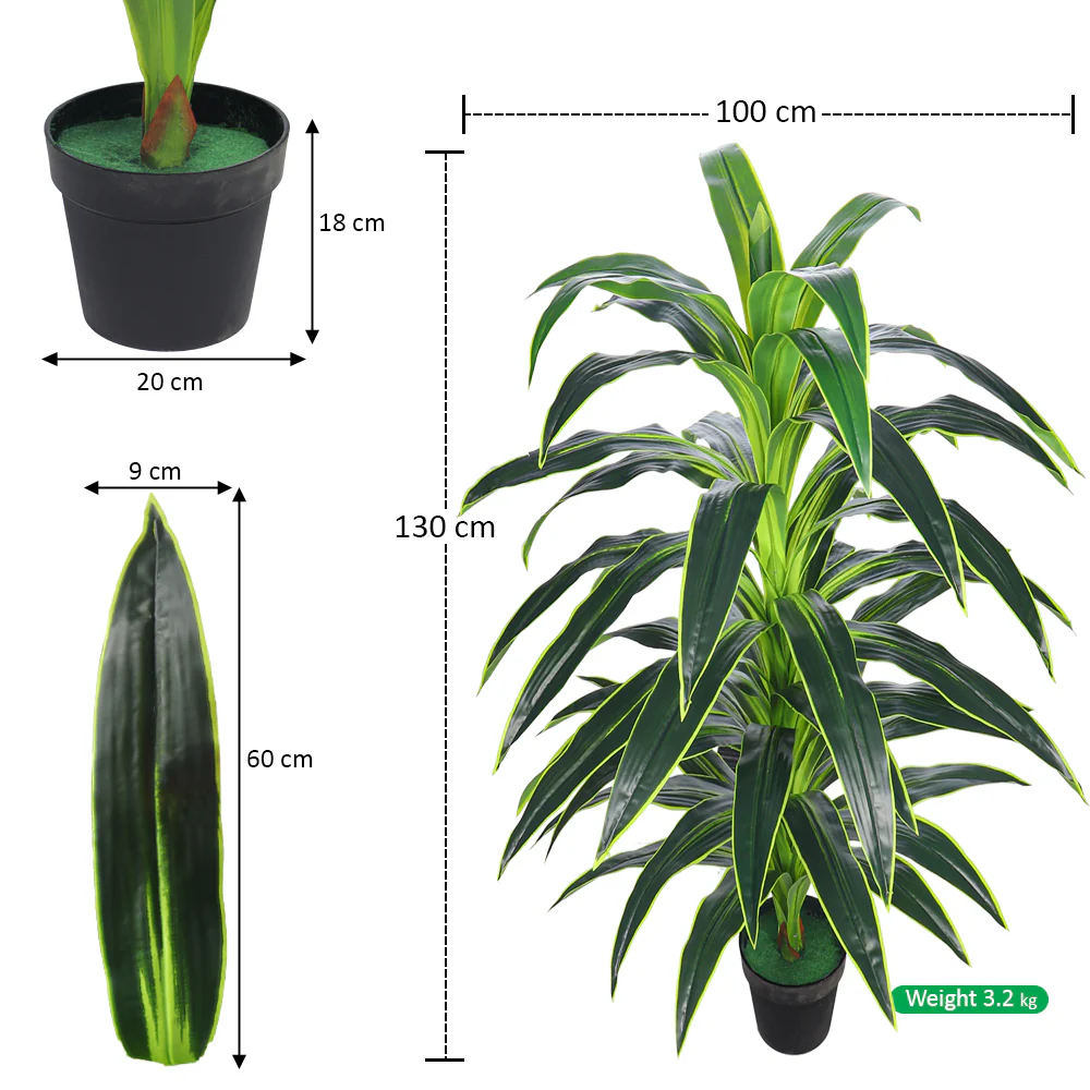 Artificial Dracaena Massangeana Plant Design - Image 3