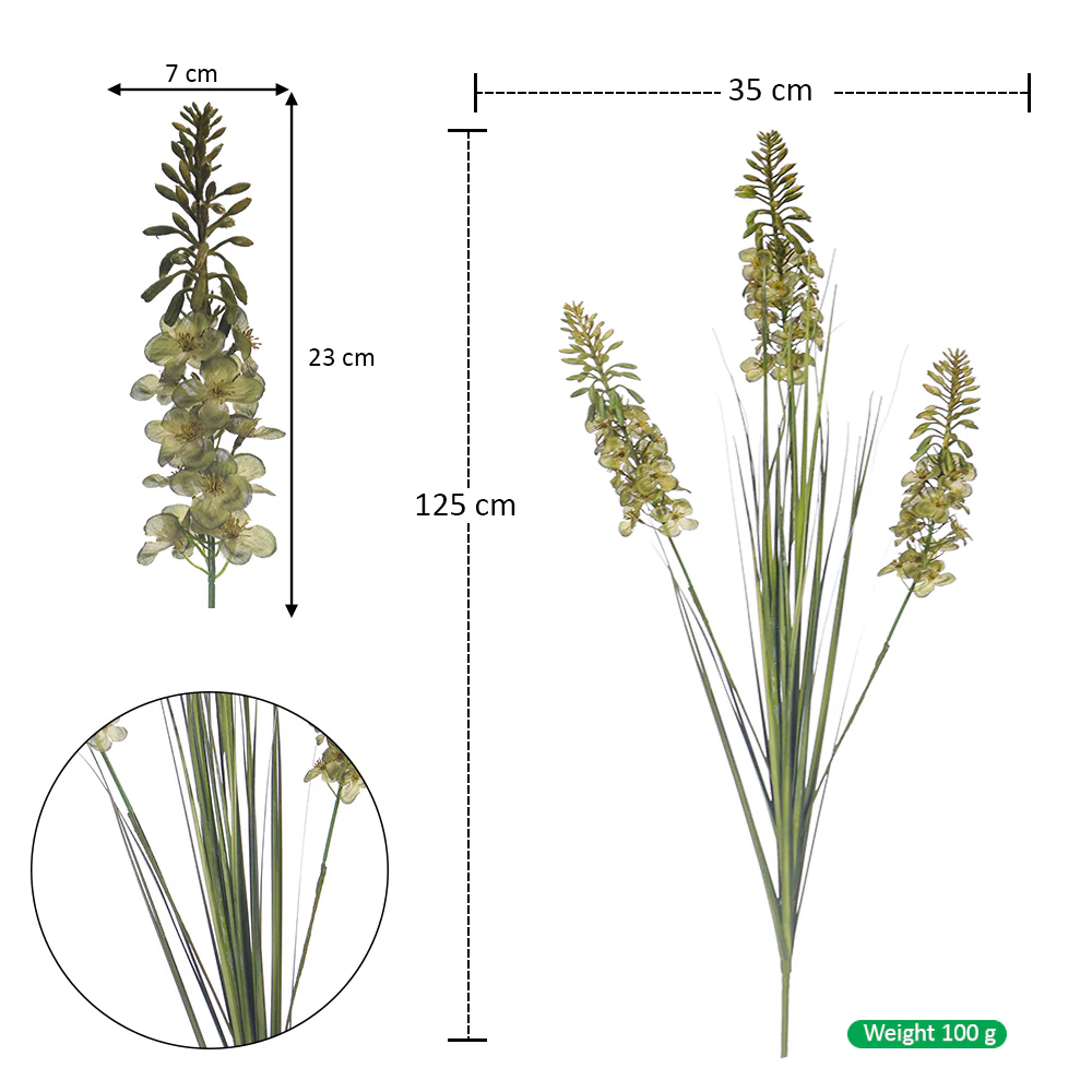 Artificial Emerald Wildflower Bunch - Image 6