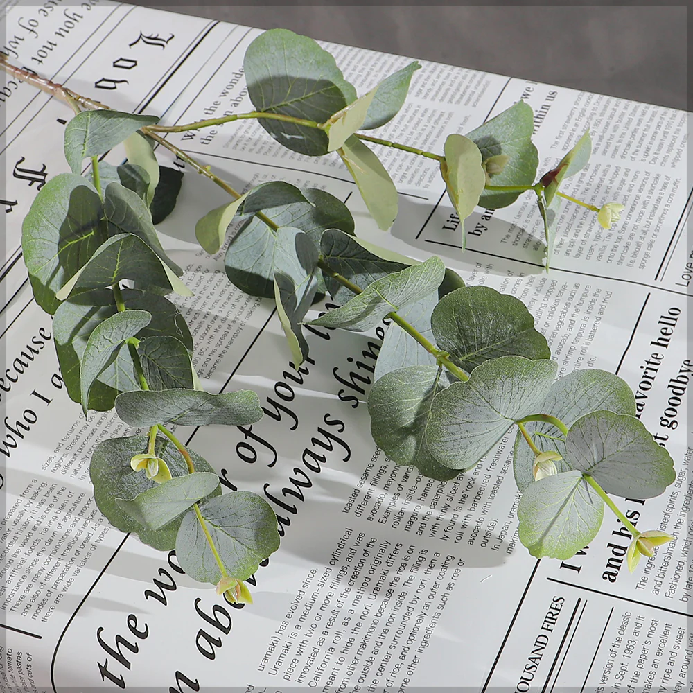 Artificial Eucalyptus Leaf Stem 75 cm Tall - Image 15