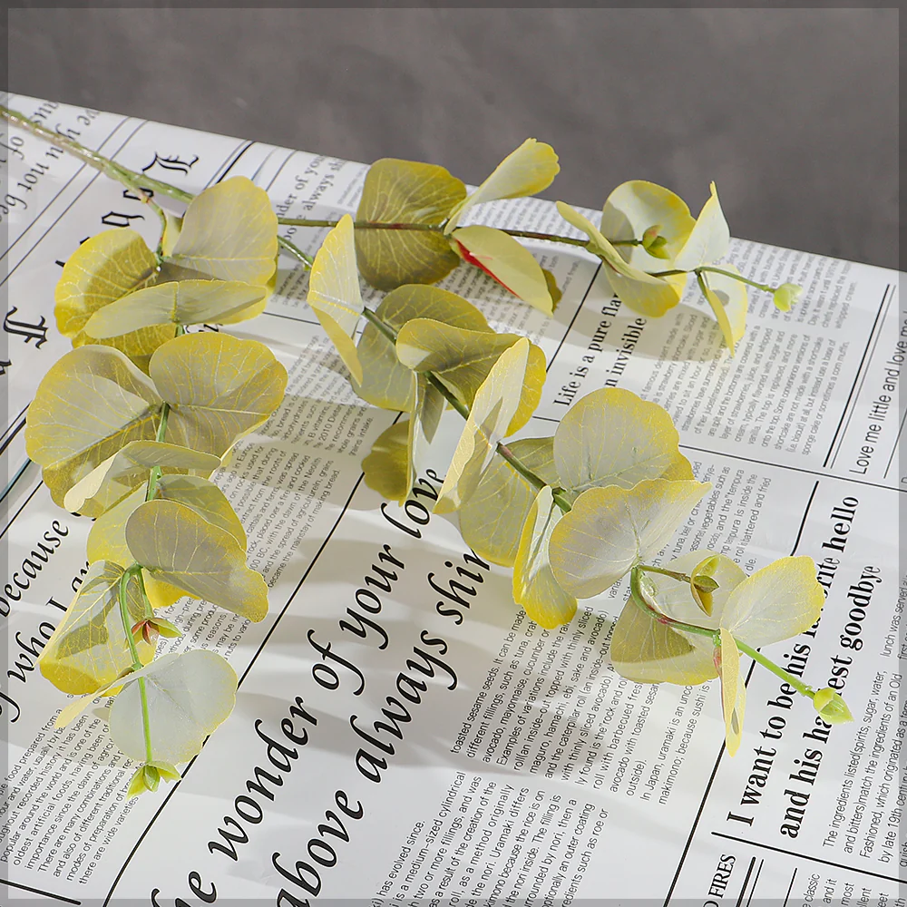 Artificial Eucalyptus Leaf Stem 75 cm Tall - Image 7