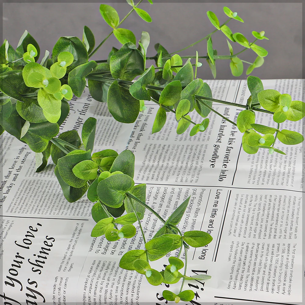 Artificial Eucalyptus Stems Leaves 113cm(without vase) - Image 3