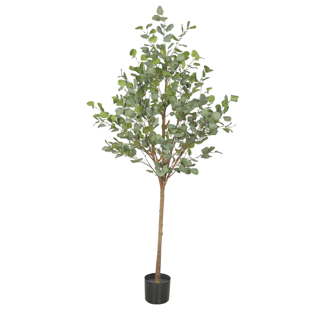 Artificial Eucalyptus Tree 180cm Tall(with black nursery pot) - Image 6