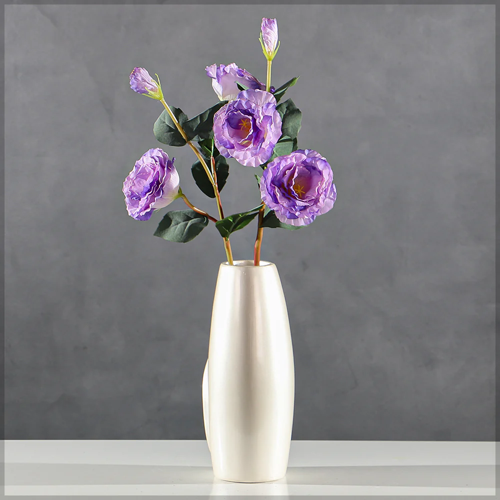 Artificial Eustoma Grandiflorum Single Stem Flower(without vase) - Image 16