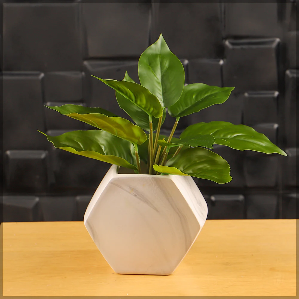 Artificial Evergreen Leaves(without vase) - Image 4