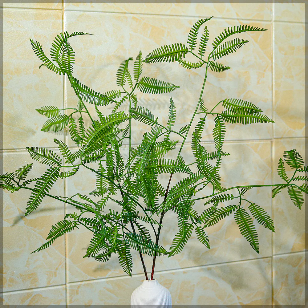 Single Stem Artificial False Staghorn Fern Leaves(without vase) - Image 7
