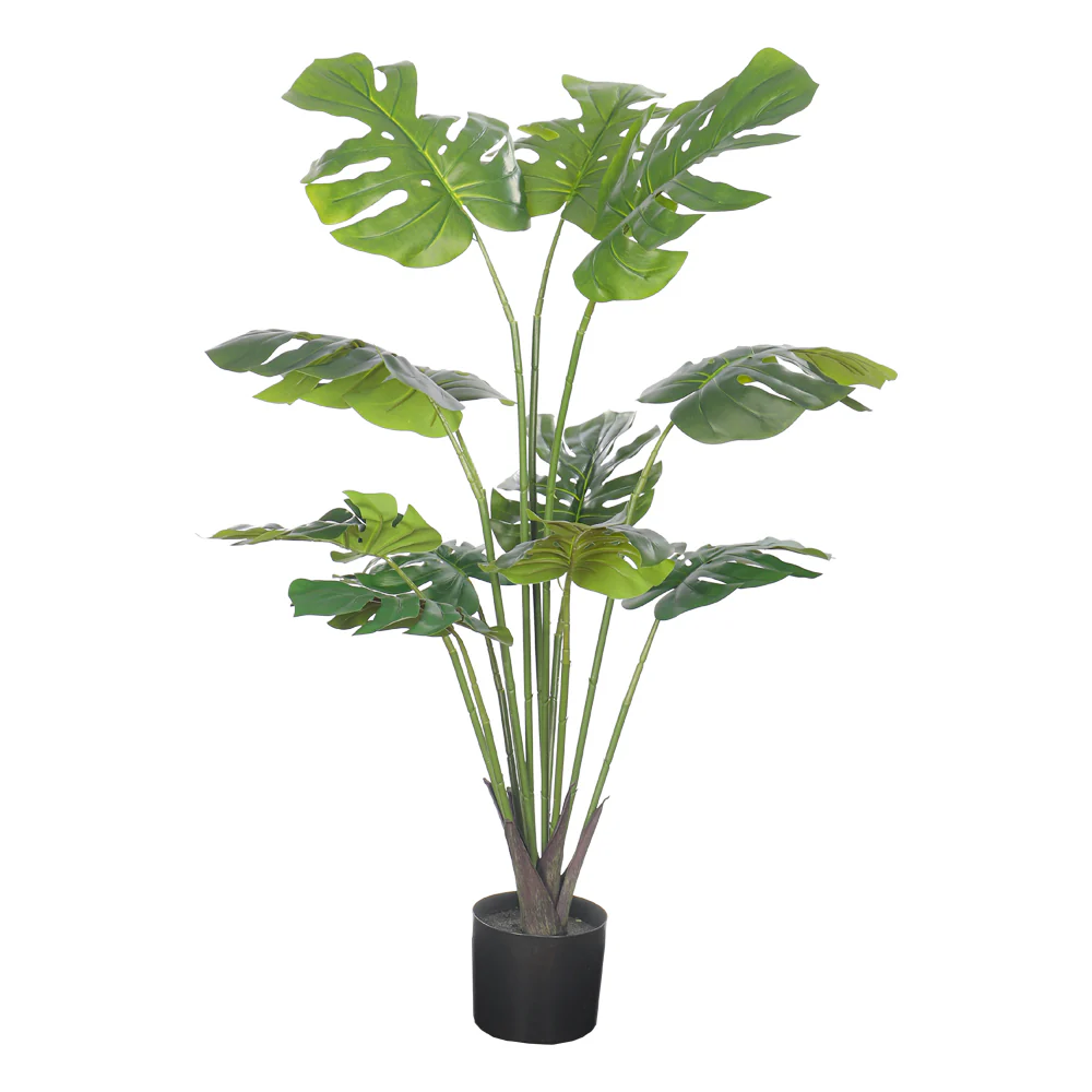 Artificial Faux Tree-Monstera 100cm Tall(with black nursery pot) - Image 6