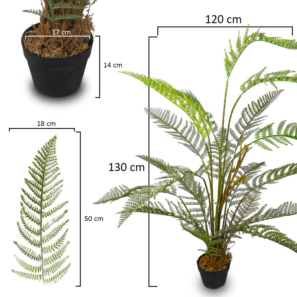 Artificial Fern Plant 130cm Tall - Image 2