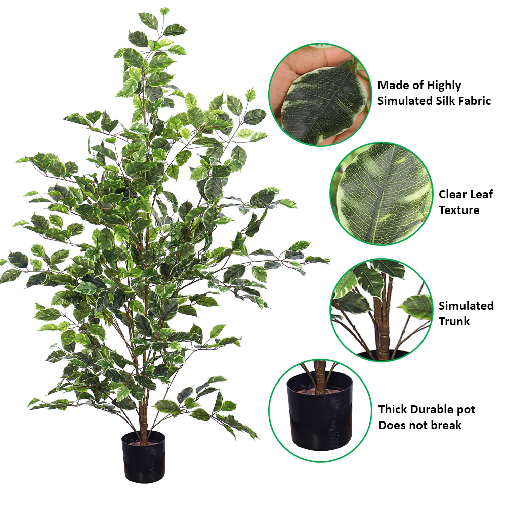 Artificial Ficus Plant 130cm Tall - Image 3