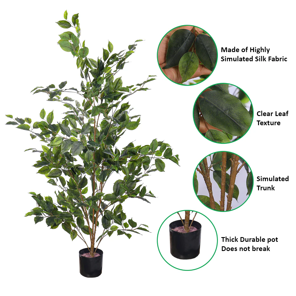 Artificial Ficus Plant 130cm Tall - Image 6