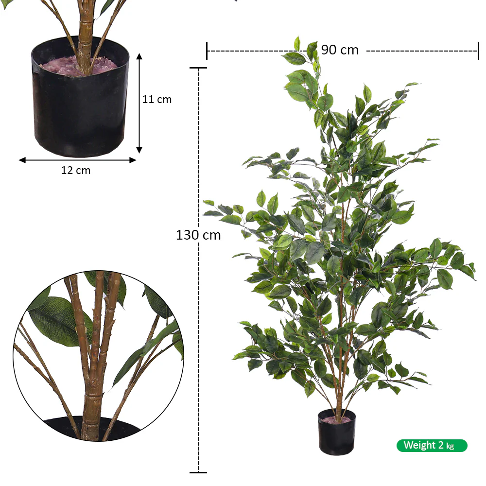 Artificial Ficus Plant 130cm Tall - Image 7