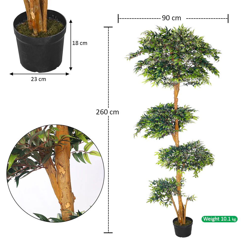 Artificial Ficus Plant 260cm Tall - Image 2