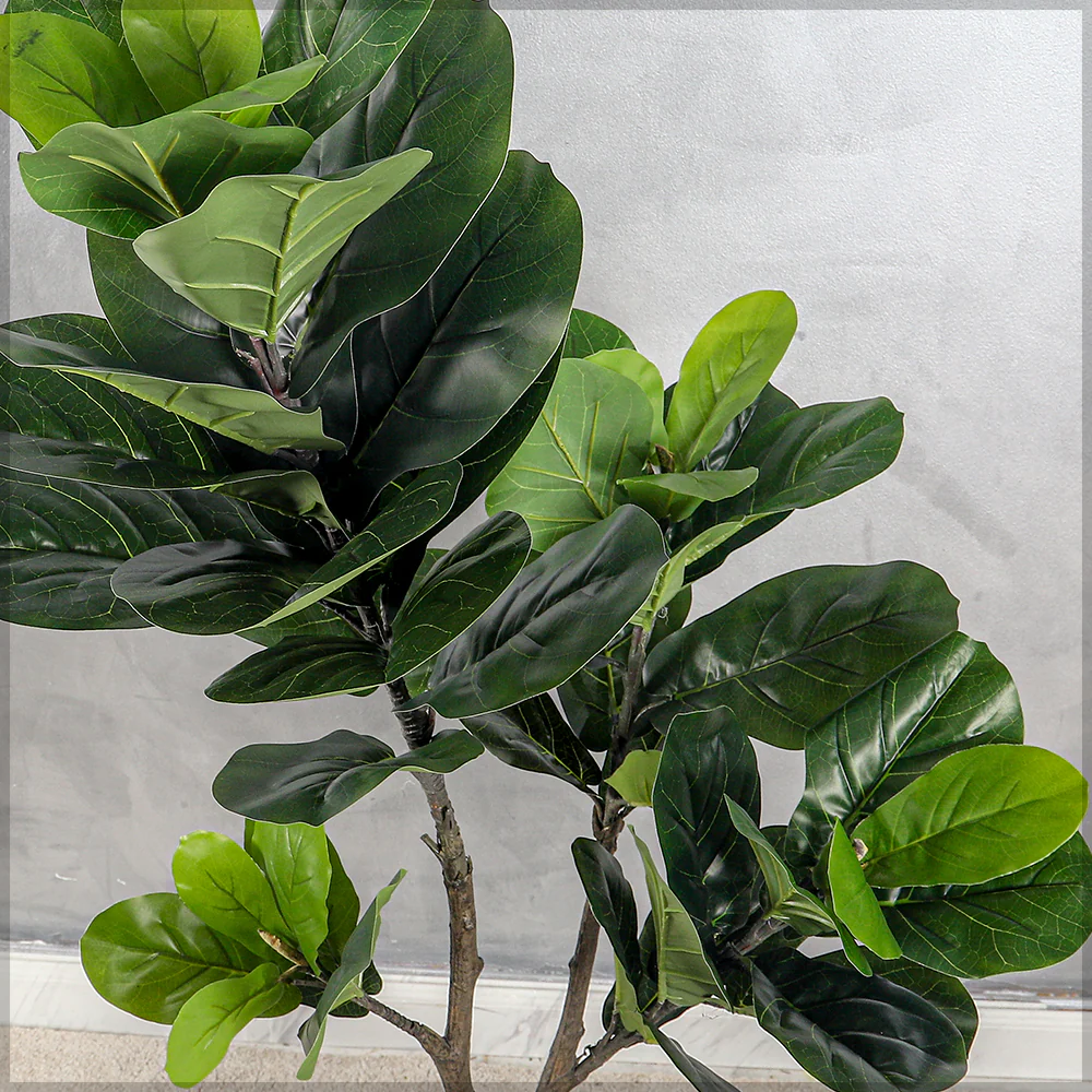 Artificial Fiddle Leaf Plant 120cm High(with black nursery pot) - Image 6