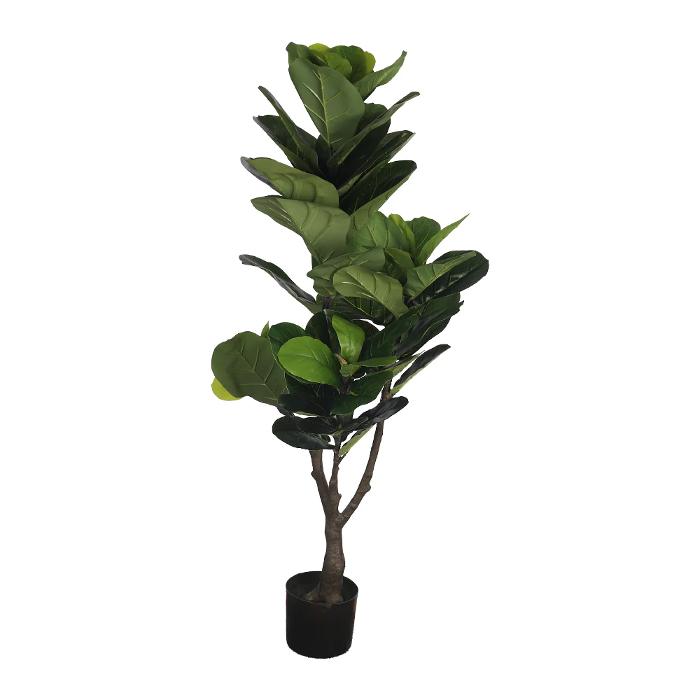 Artificial Fiddle Leaf Plant 120cm High(with black nursery pot) - Image 7