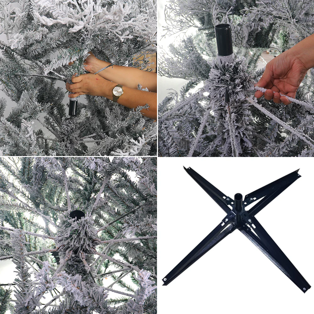 1 Piece Artificial Flocked Pine Christmas Tree  ( Chirstmas Tree only, Ornaments not Included) - Image 17