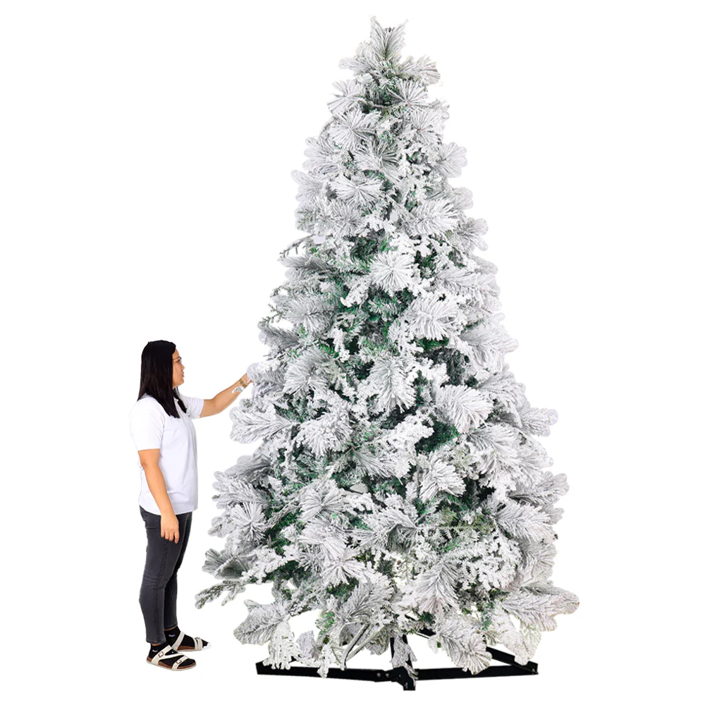 1 Piece Artificial Flocked Pine Christmas Tree  ( Chirstmas Tree only, Ornaments not Included) - Image 19