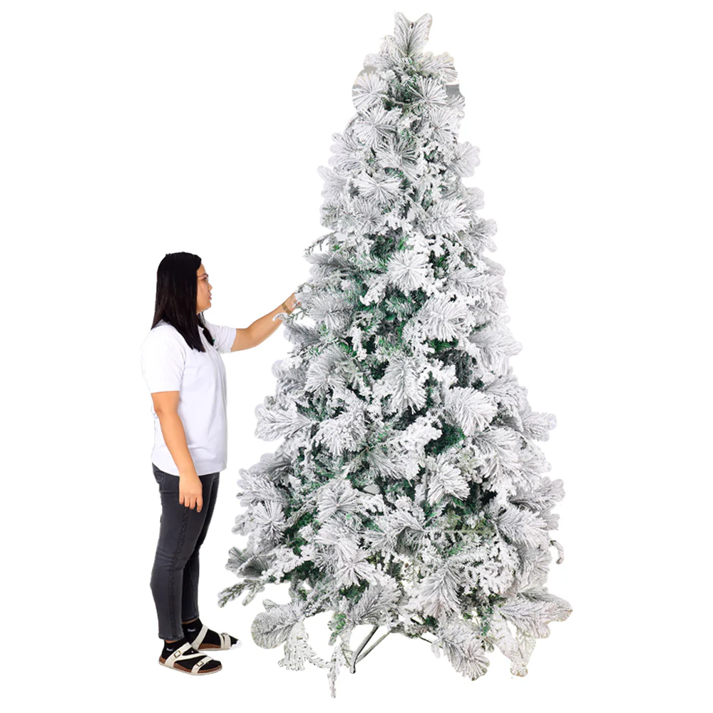 1 Piece Artificial Flocked Pine Christmas Tree  ( Chirstmas Tree only, Ornaments not Included) - Image 5