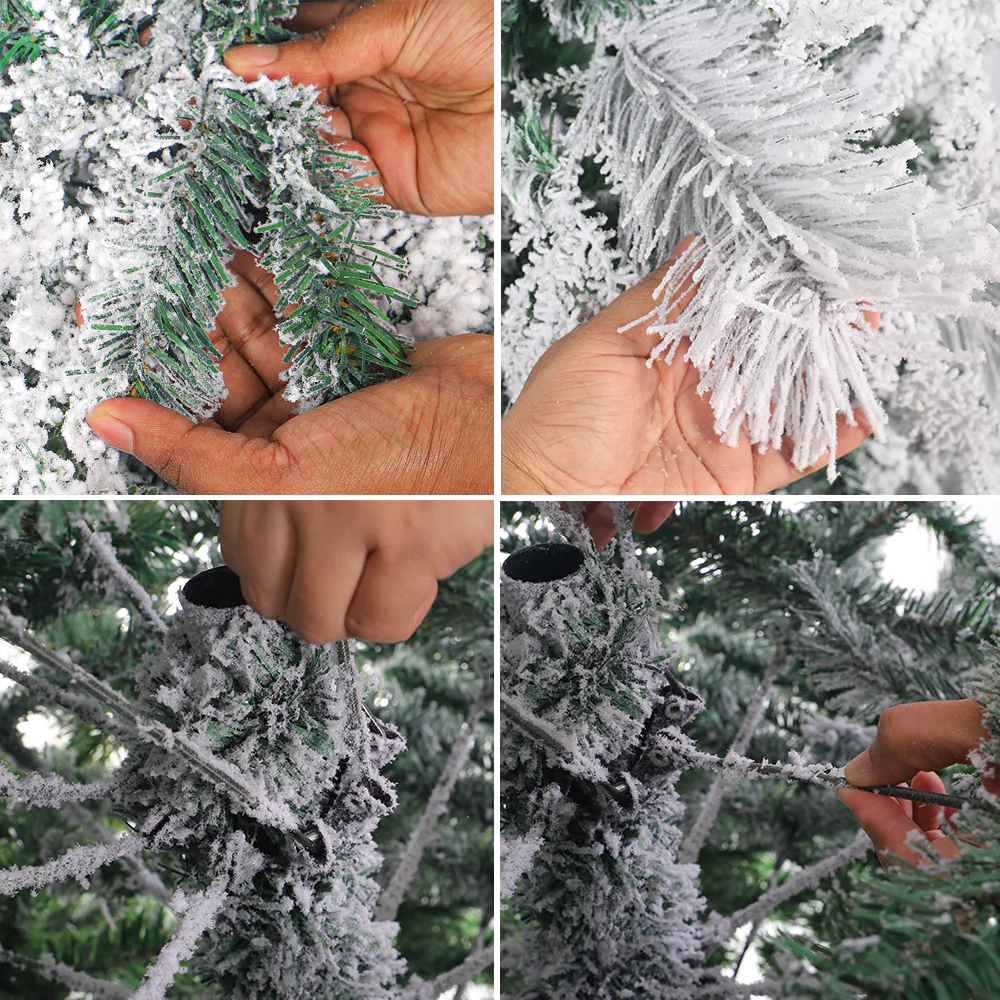 1 Piece Artificial Flocked Pine Christmas Tree  ( Chirstmas Tree only, Ornaments not Included) - Image 8