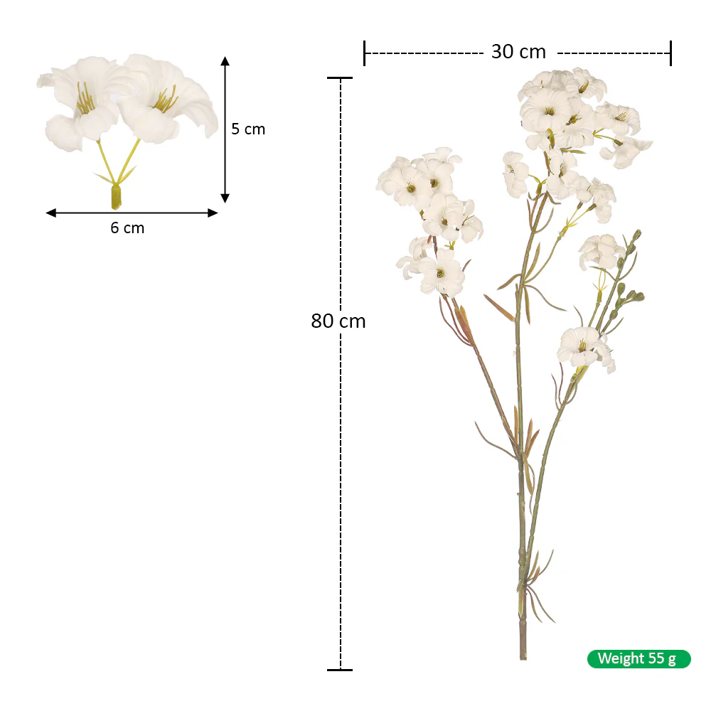 Artificial Flower Blossom Single Stem(without vase) - Image 2