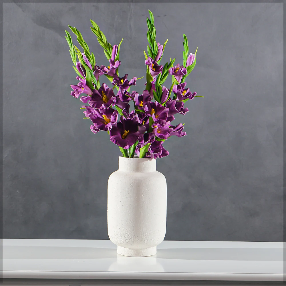 Single Stem Artificial Gladiolus Flower Bulbs (without vase)