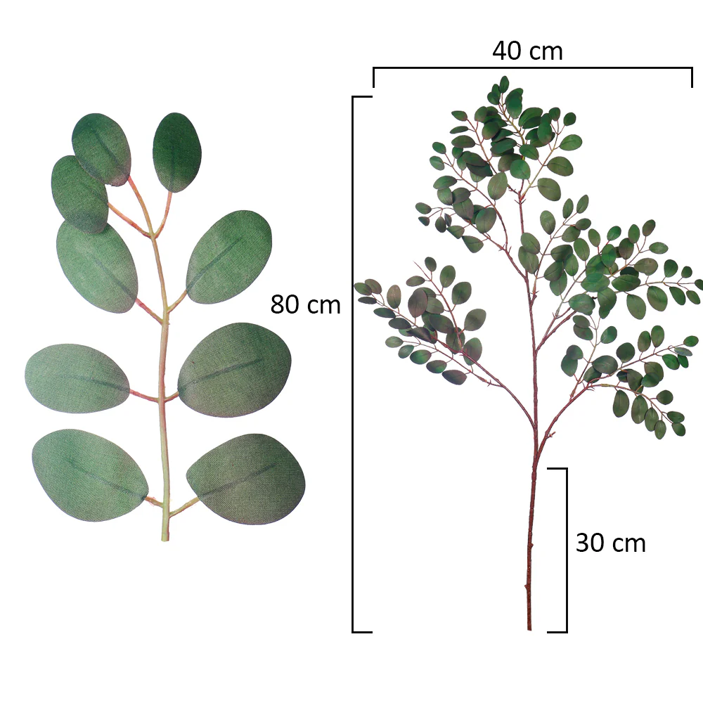 Artificial Green Leaf Branch - Image 6
