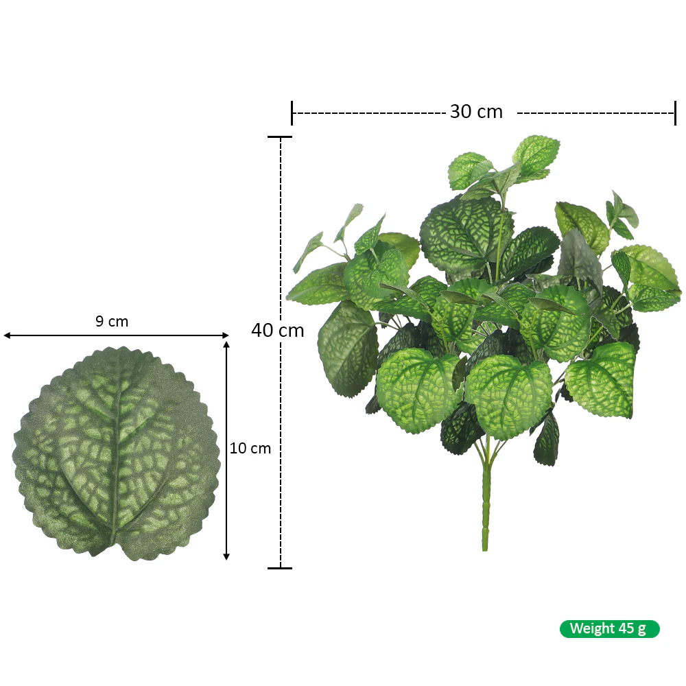 Artificial Green Leaf Single Bunch(without vase) - Image 2