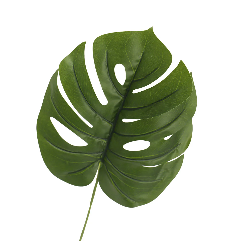 Artificial Green Monstera Leaf - Image 3