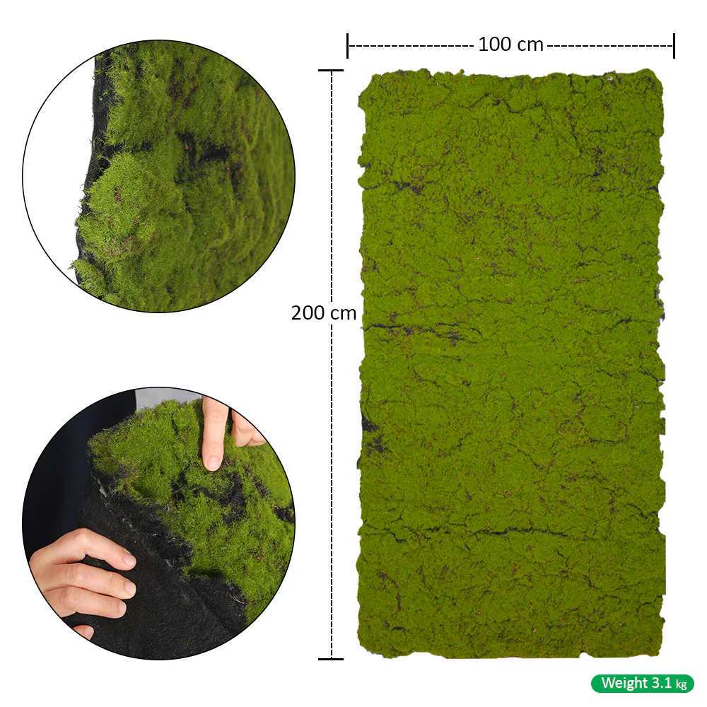 Artificial Green Moss Mat Roll - Image 2