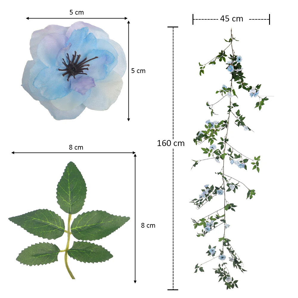 Single Vine Artificial Hanging Cherry Flowers - Image 13