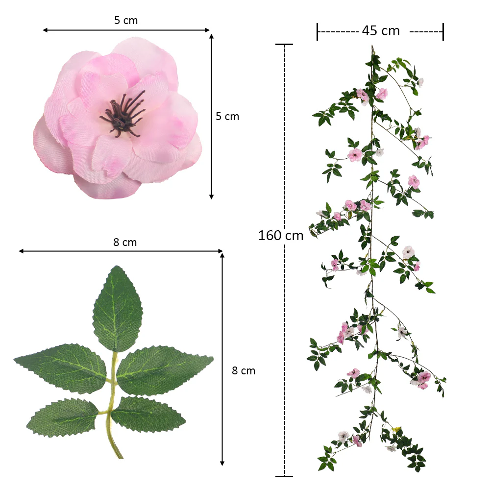 Single Vine Artificial Hanging Cherry Flowers - Image 17