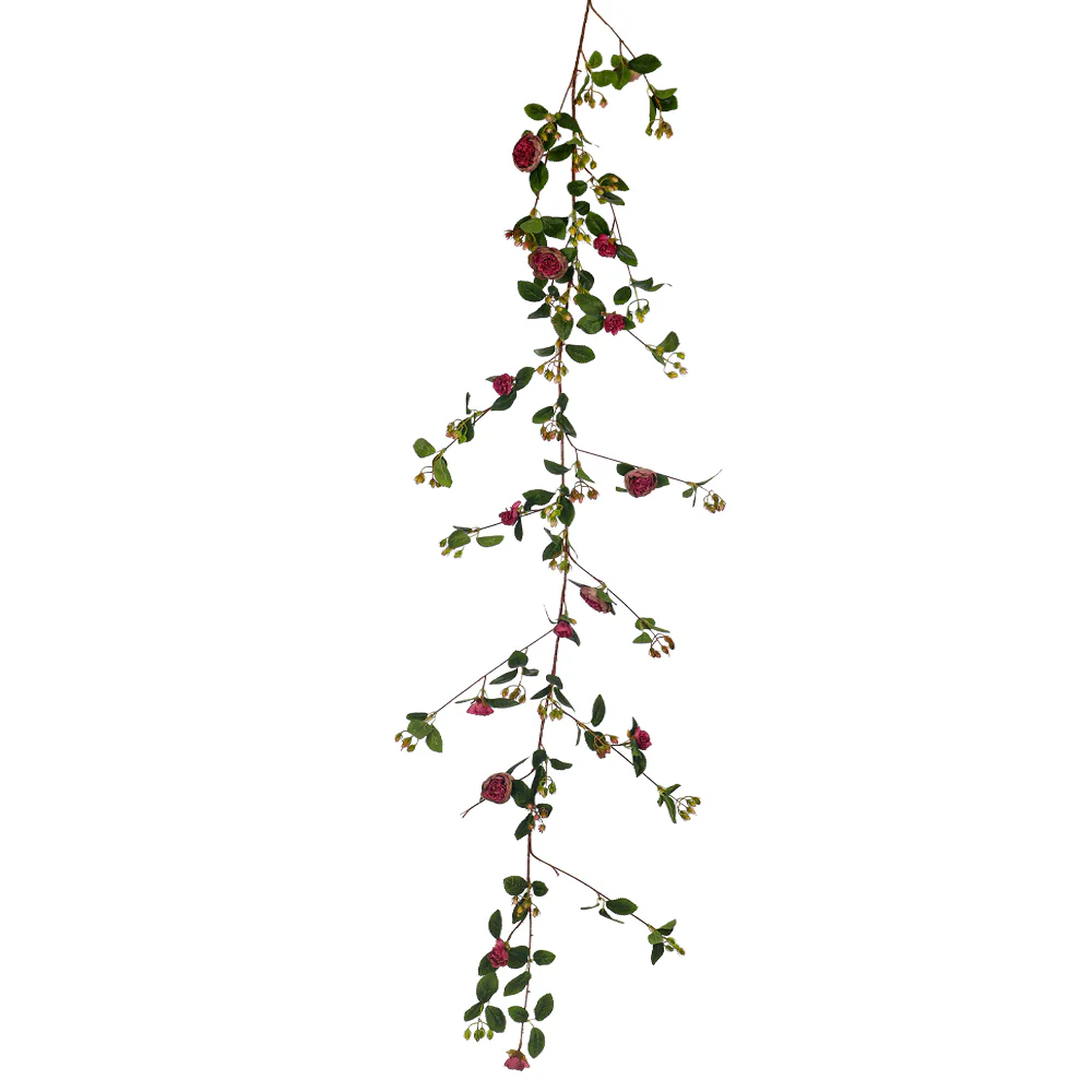 Artificial Hanging Rose Flower Single Vine - Image 4