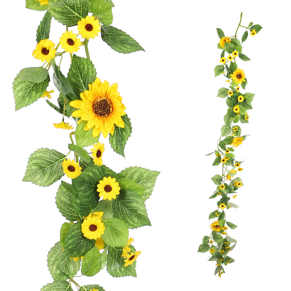 Artificial Hanging Sunflower Single Garland - Image 2