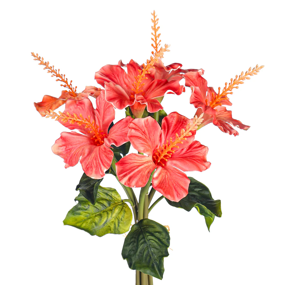 Artificial Hibiscus Flowers singele Bunch (without vase) - Image 3