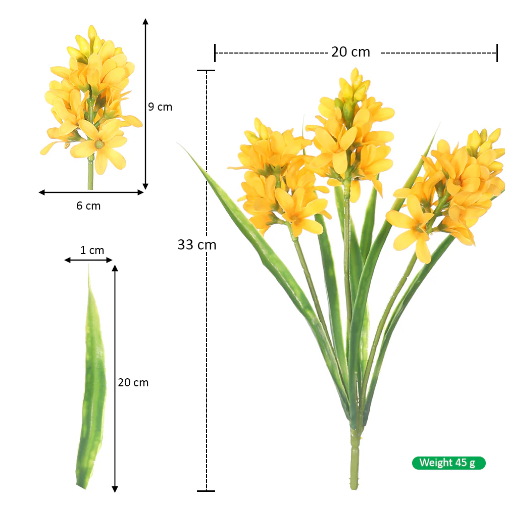 Artificial Hyacinth Flower Bunch - Image 2