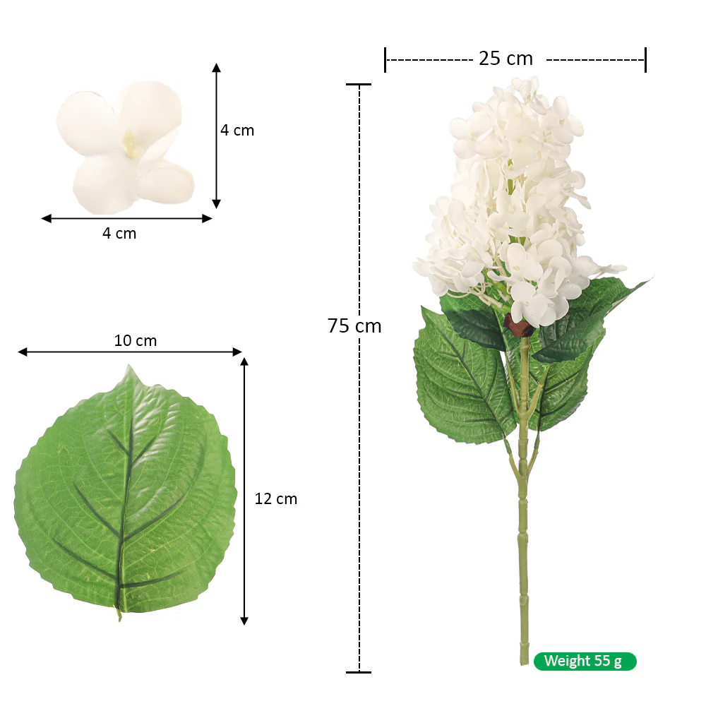 Artificial Hyacinth Hydrangea Flowers - Image 2