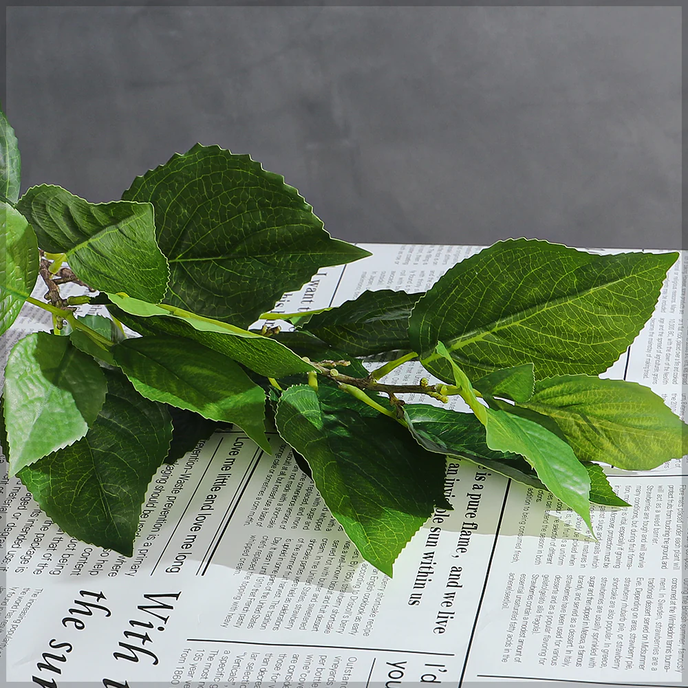 Single Stem Artificial Hydrangea Leaf Spray(without vase) - Image 3