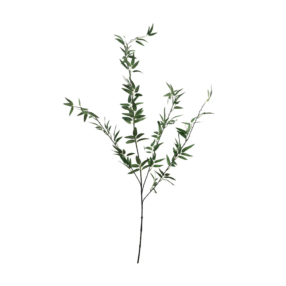 Single Stem Artificial Italian Ruscus Leaves Green(without vase) - Image 3