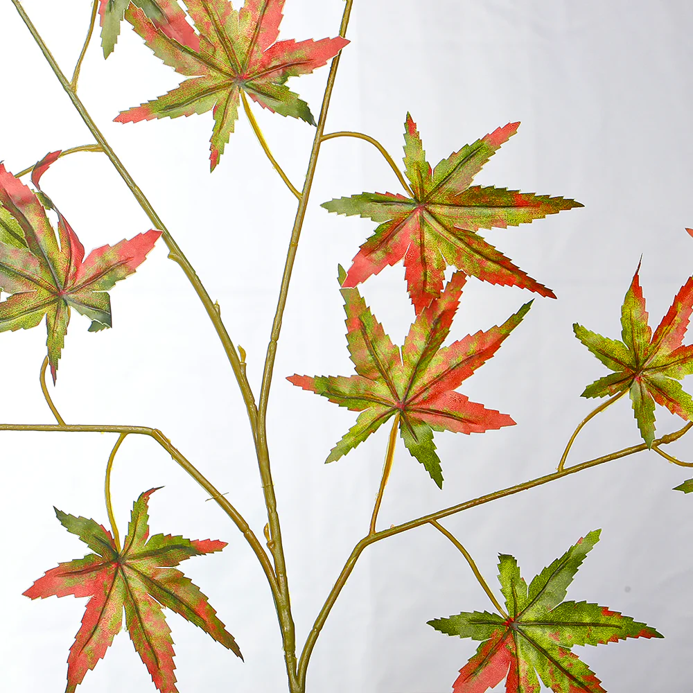 Artificial Single Stem Japanese Maple leaves(without vase) - Image 7