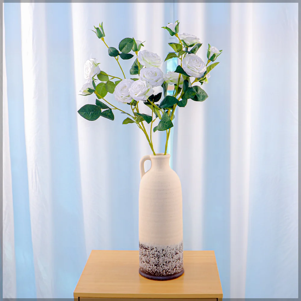 Artificial Long Single Stem Rose Flower (without vase)