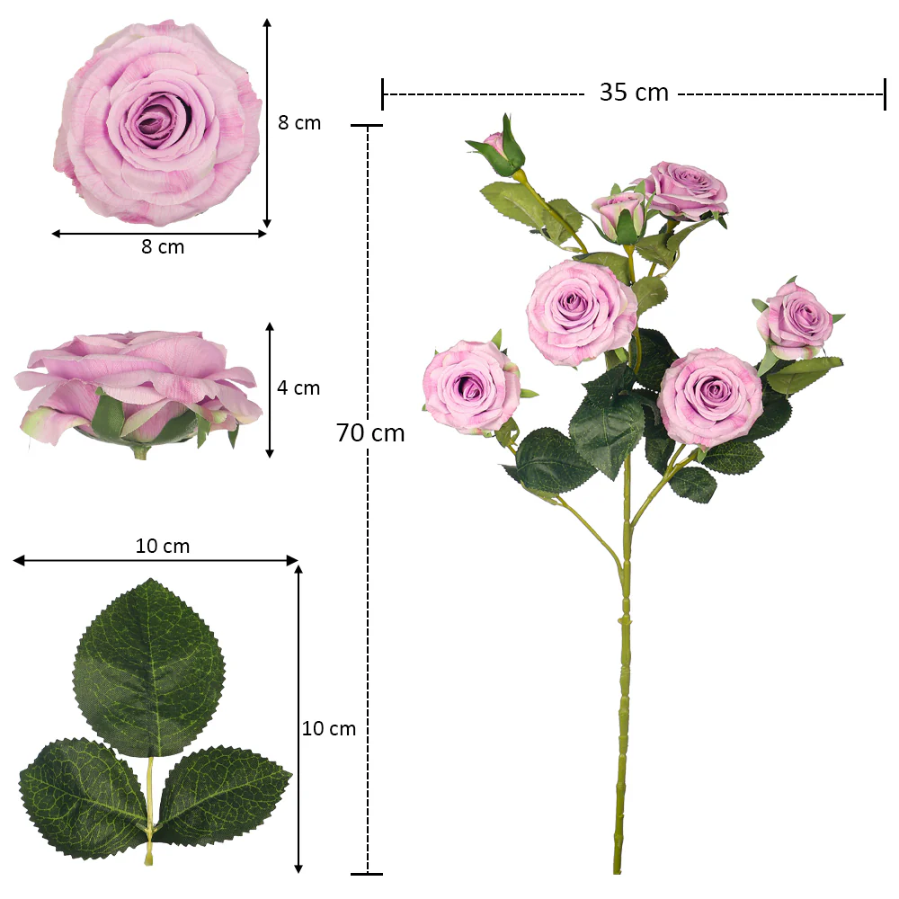 Artificial Long Single Stem Rose Flower (without vase) - Image 11