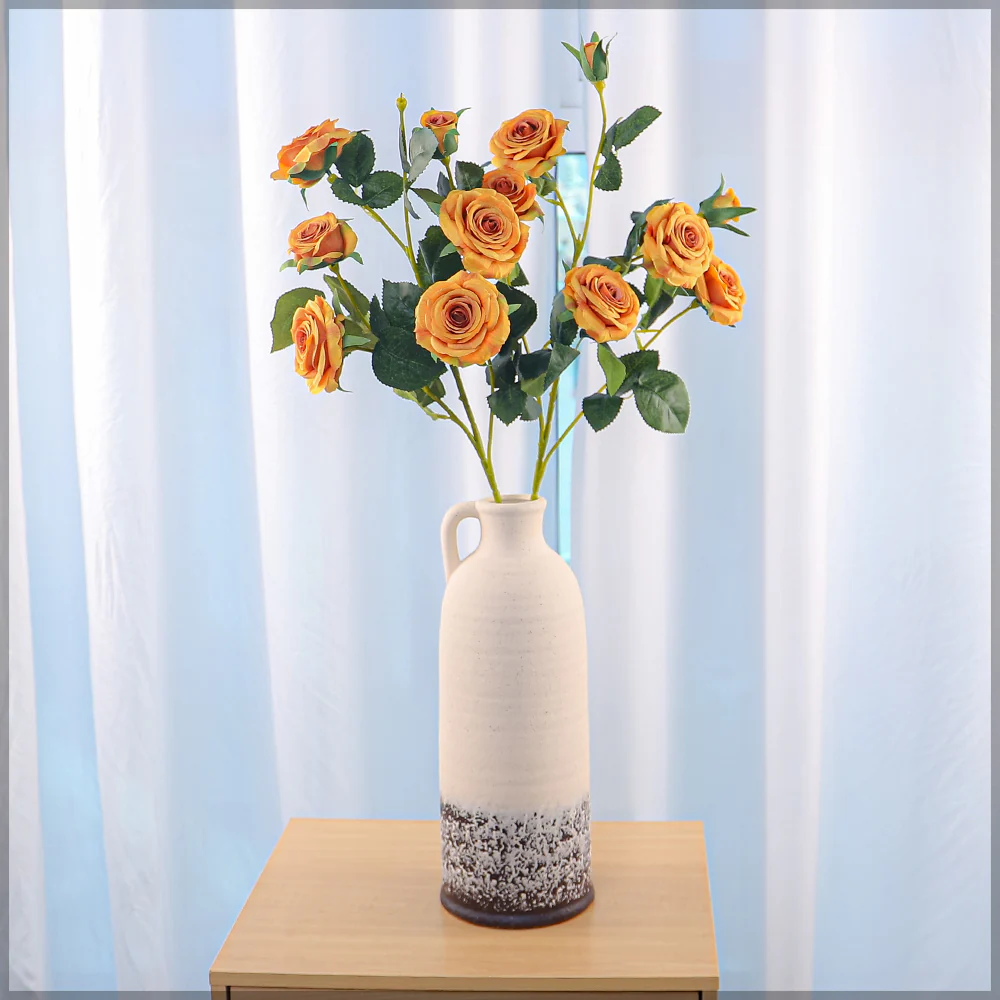Artificial Long Single Stem Rose Flower (without vase) - Image 4
