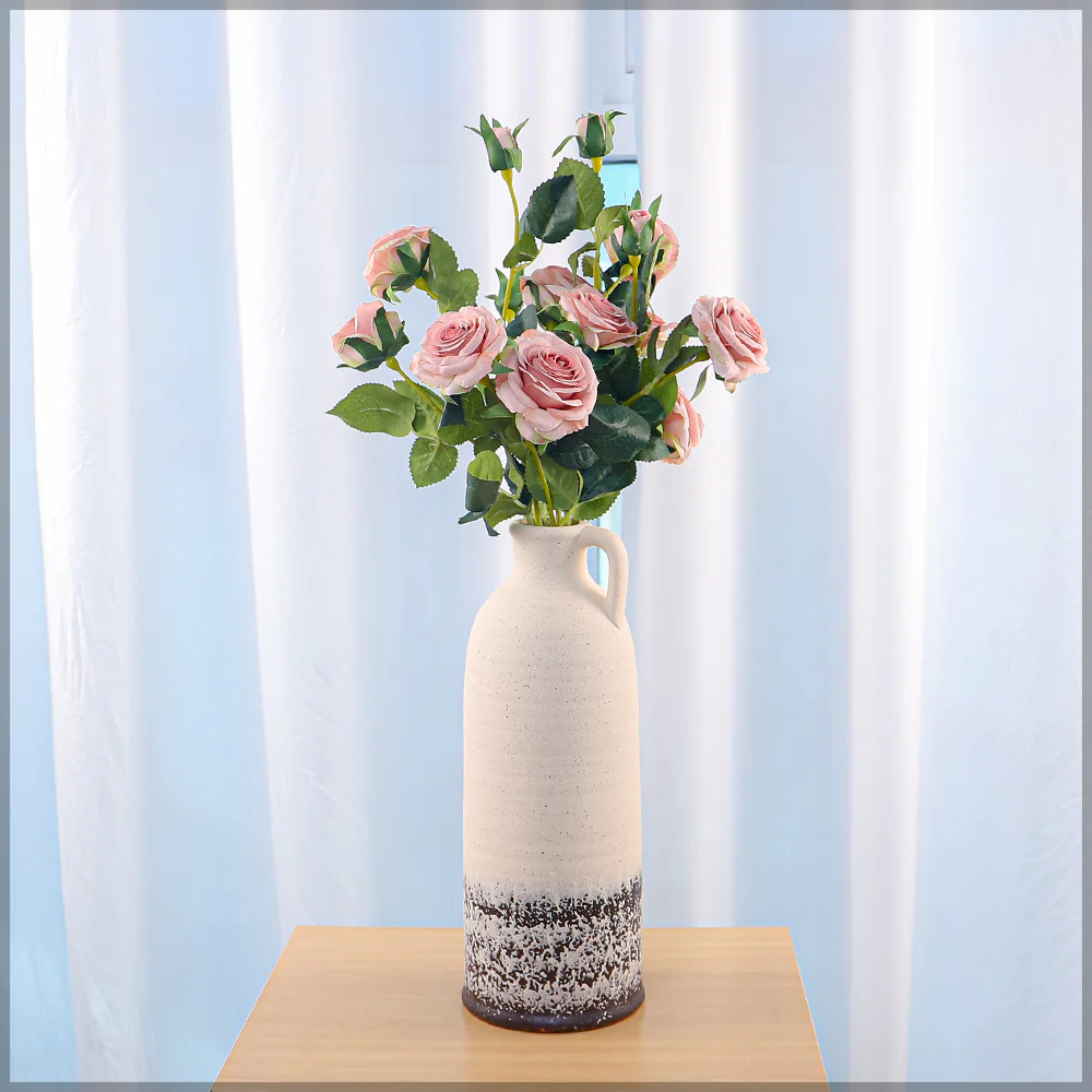 Artificial Long Single Stem Rose Flower (without vase) - Image 7