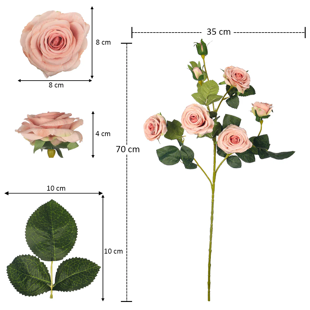 Artificial Long Single Stem Rose Flower (without vase) - Image 8
