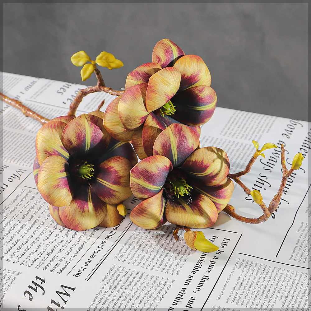 Artificial Magnolia Flower Single Stem (without vase) - Image 15