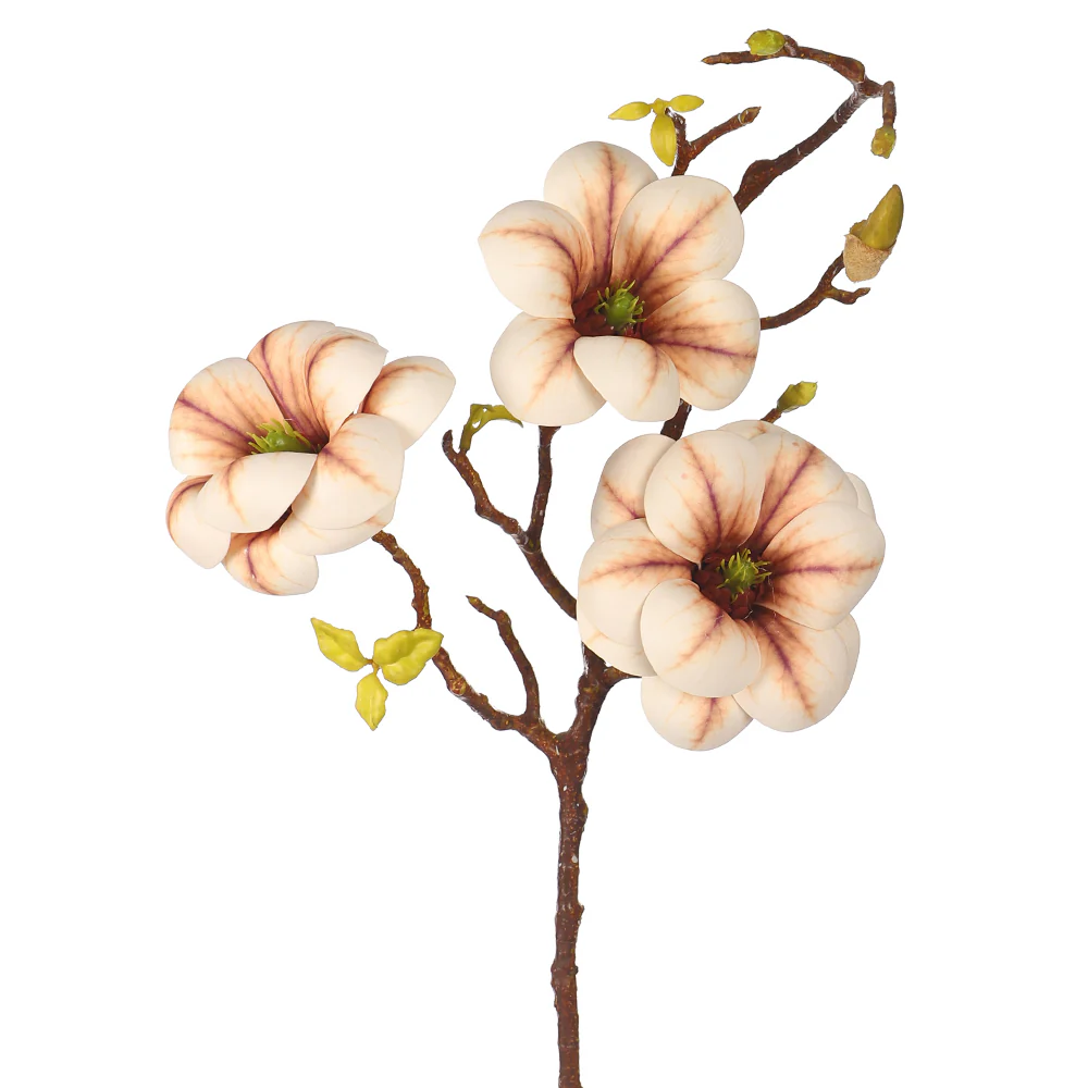 Artificial Magnolia Flower Single Stem (without vase) - Image 20