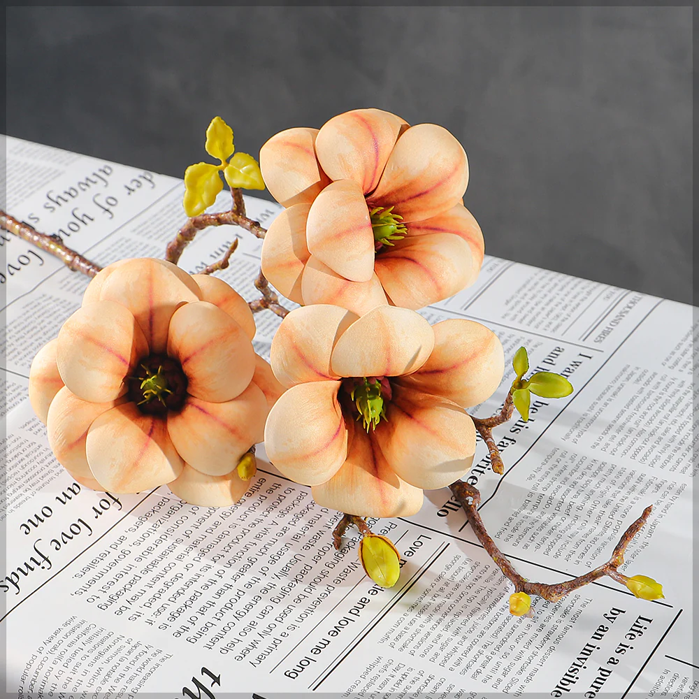 Artificial Magnolia Flower Single Stem (without vase) - Image 7