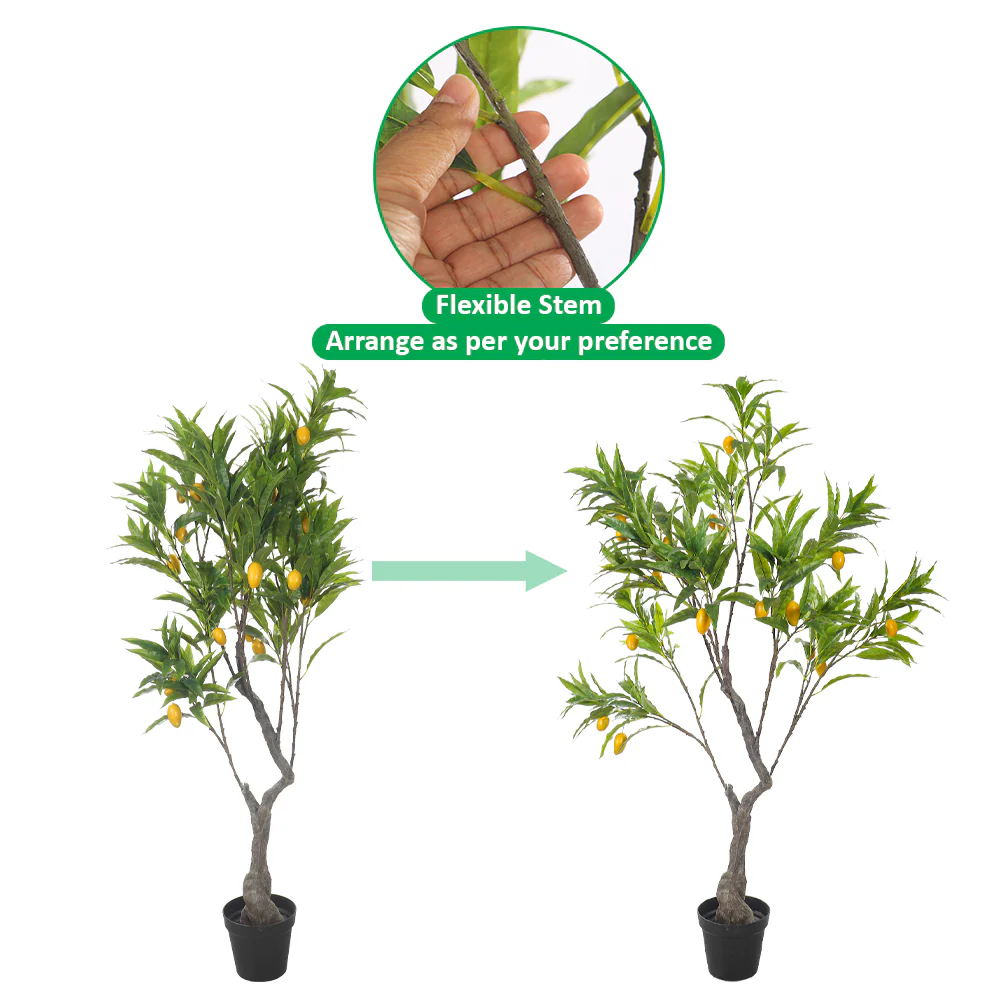Artificial Mango Fruit Tree 180 cm(with black nursery pot) - Image 5